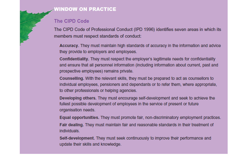 Ethics and Human Resource Management 10