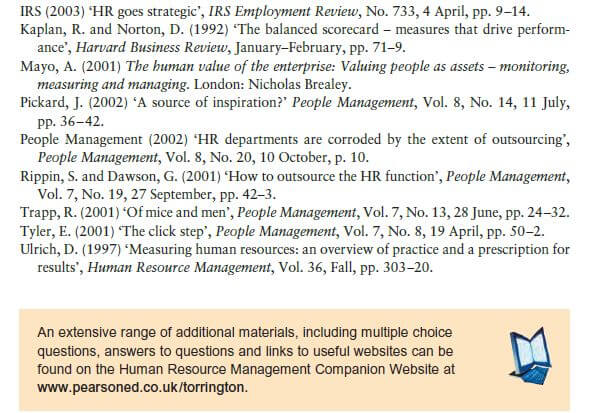 Effective and Efficient HR Provision 19