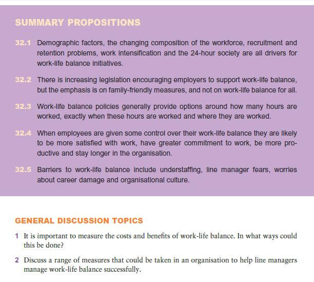 Barriers to, and Problems with, Work-Life Balance 25